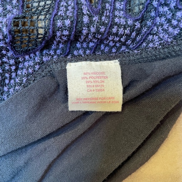 Free People Embroidered Butterfly Tank Size Small - Picture 7 of 9